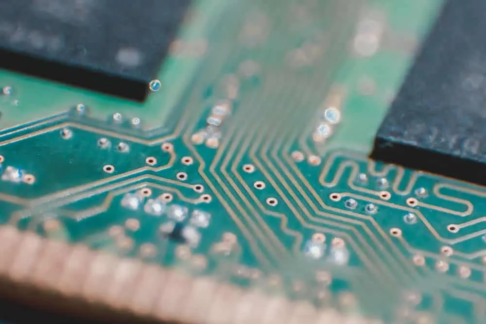 Green Pcb Board Closeup